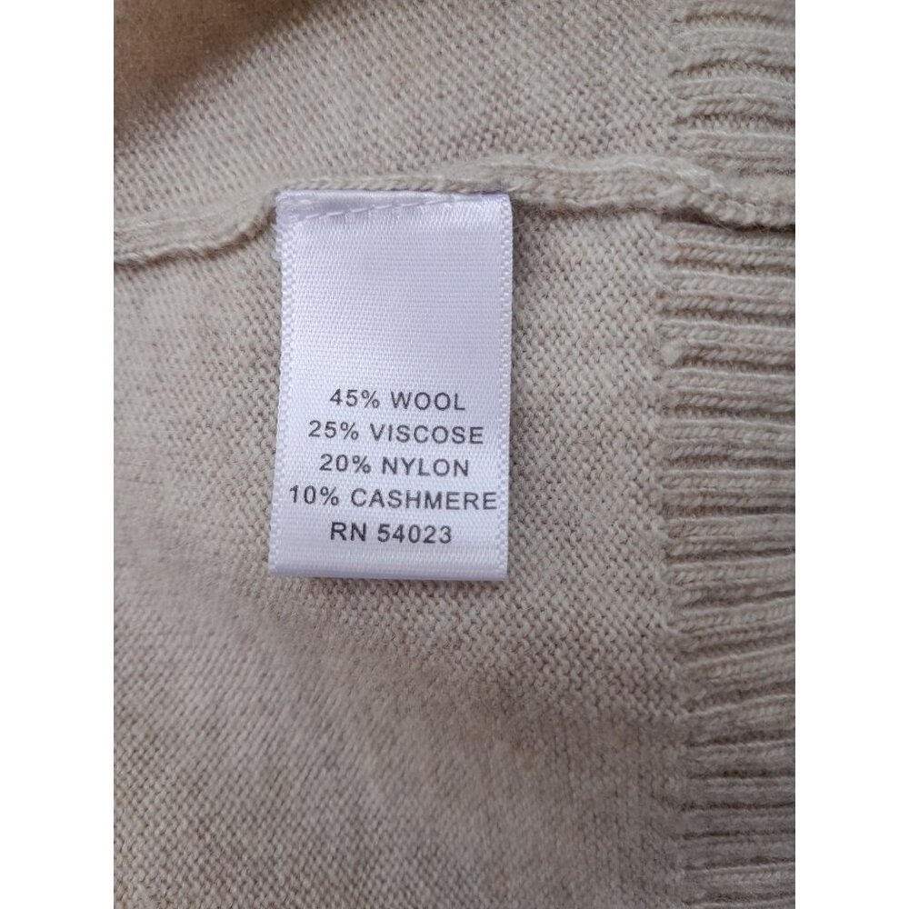 Banana Republic Luxury Wool Cashmere Chic Winter Minimalist Sz Medium Sweater - Picture 6 of 8